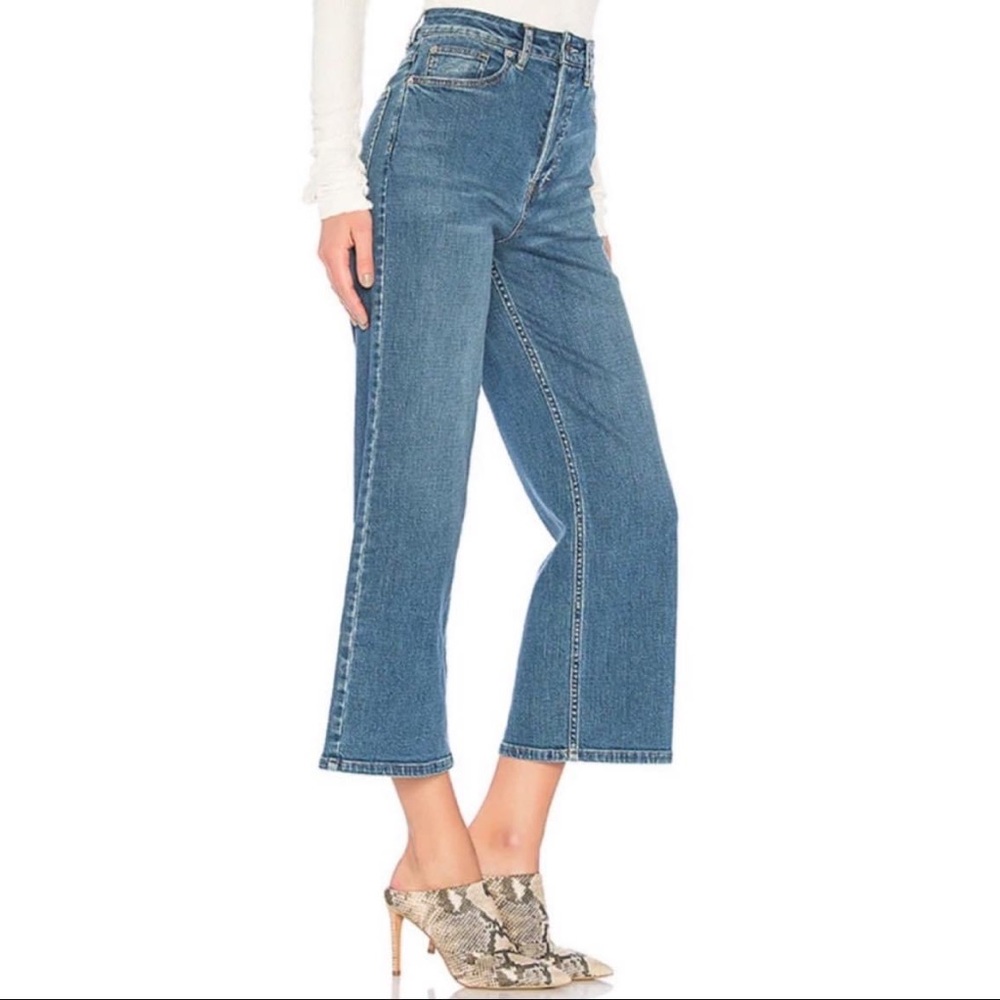 Free People High Rise- Wide Leg Jeans Size 29